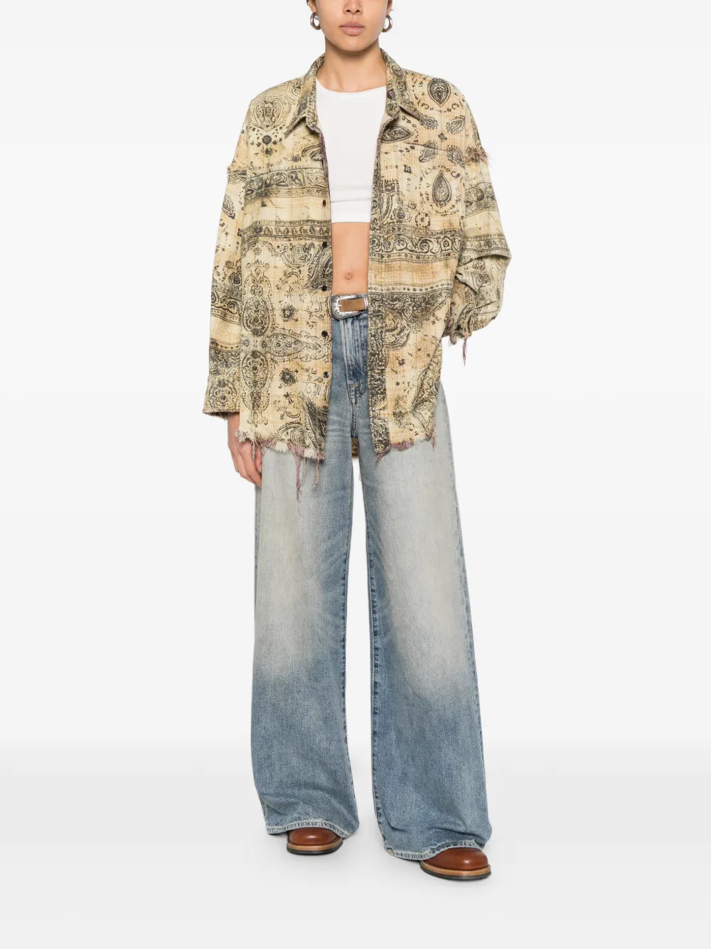 R13 D'arcy jeans Blauw