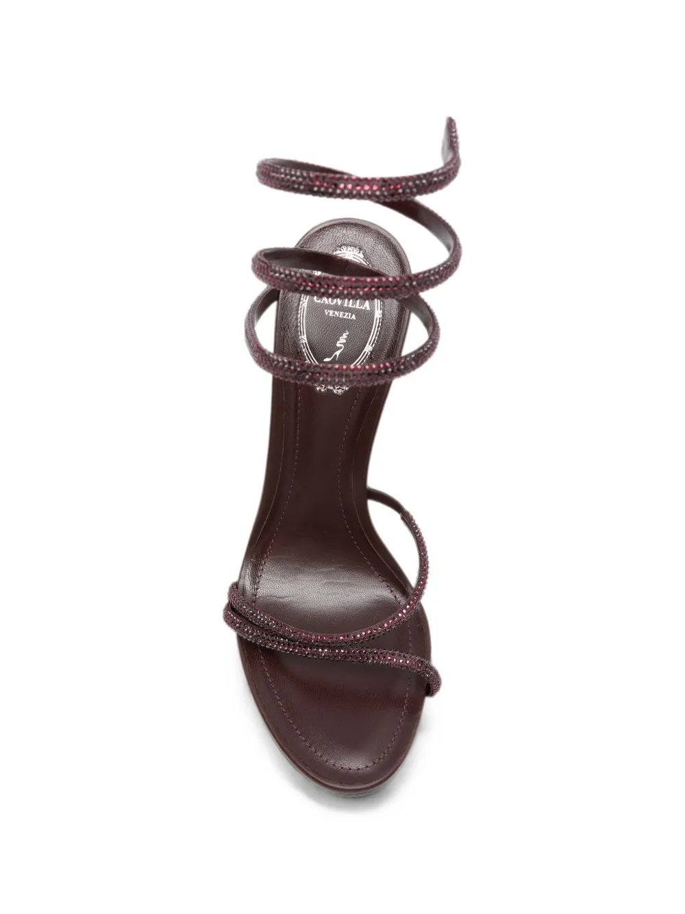 René Caovilla Margot crystal-embellished sandals Bruin