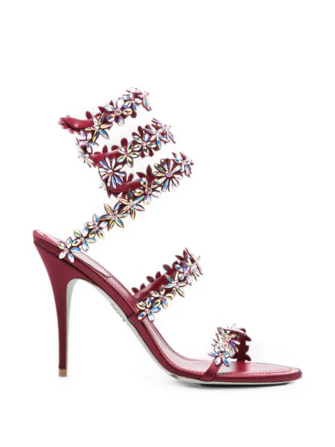 René Caovilla sandalias Eva con detalles de cristal y tacón