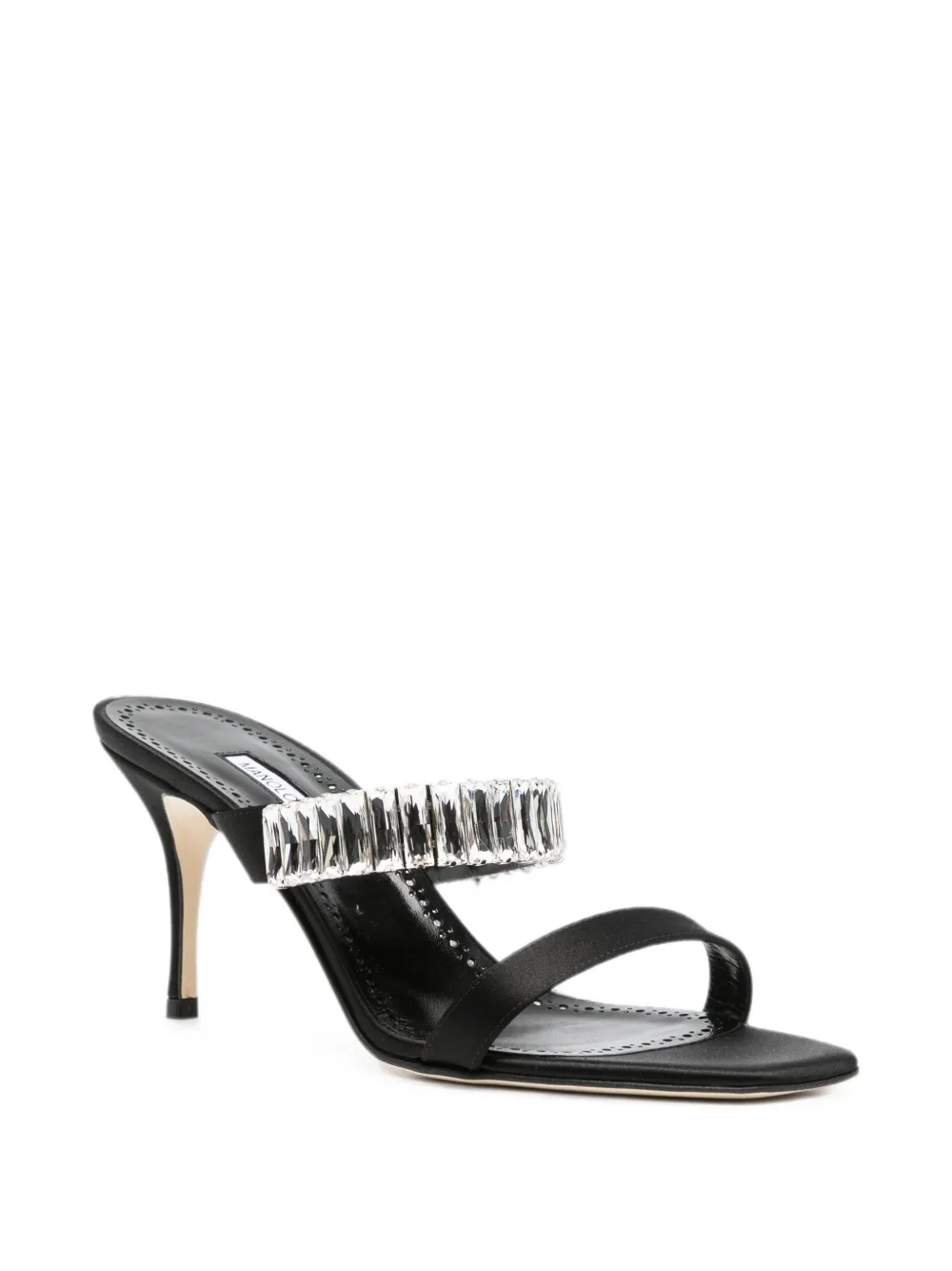 Manolo Blahnik Sakobay crystal-embellished sandals Zwart