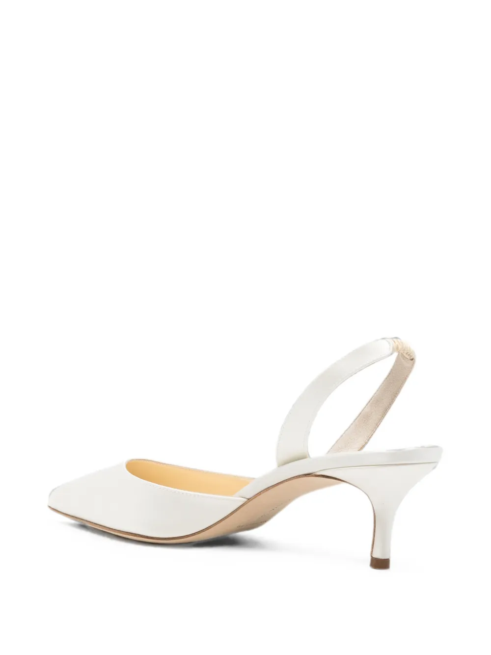 Manolo Blahnik Carolyne Bride pointed-toe slingback pumps Wit
