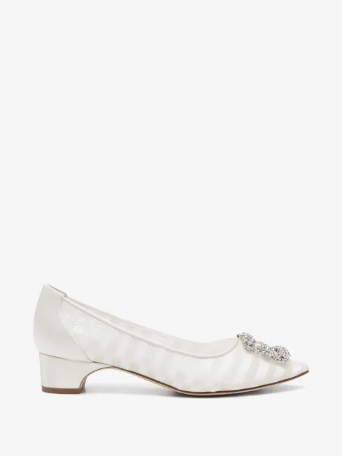 Manolo Blahnik Hangisi crystal-buckle pumps