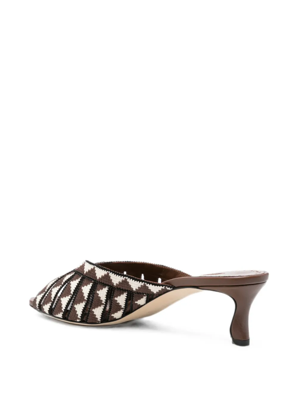 Manolo Blahnik Trofesamu patterned sandals Bruin