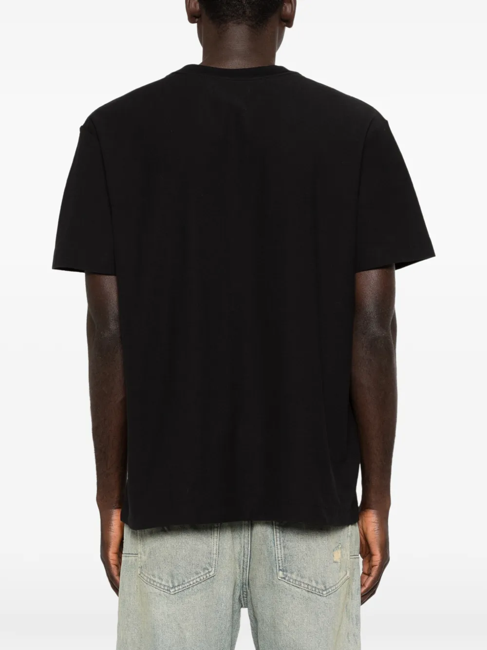 Purple Brand T-shirt met kristallen Zwart