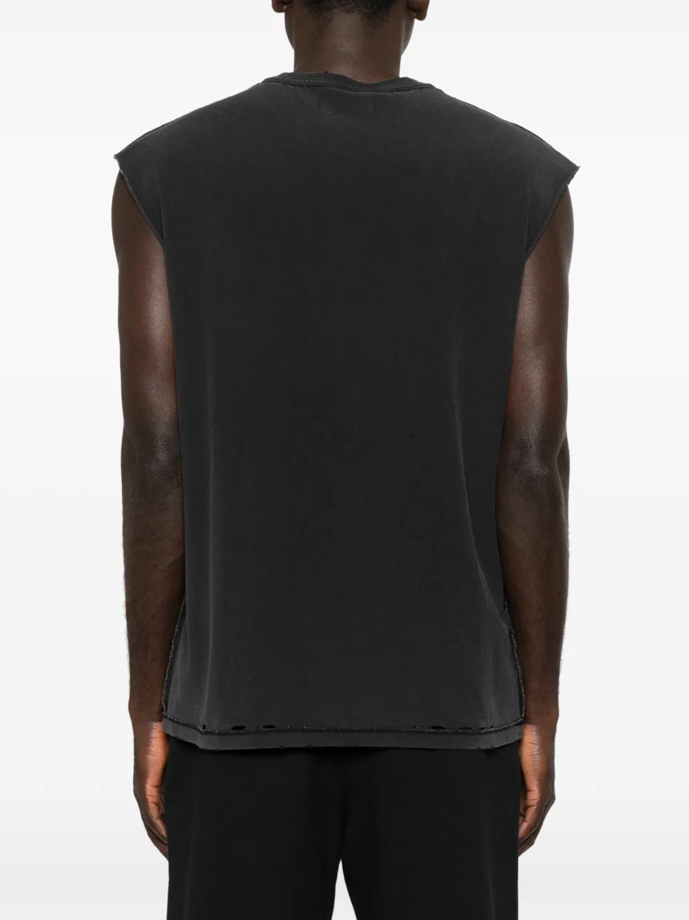 Purple Brand Tanktop verfraaid met pailletten en textuur Zwart