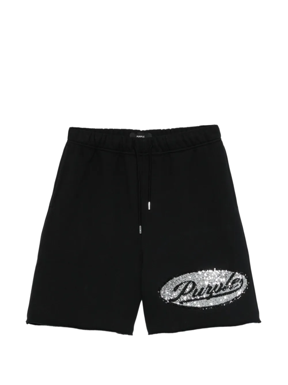 Purple Brand raw-hem shorts - Nero