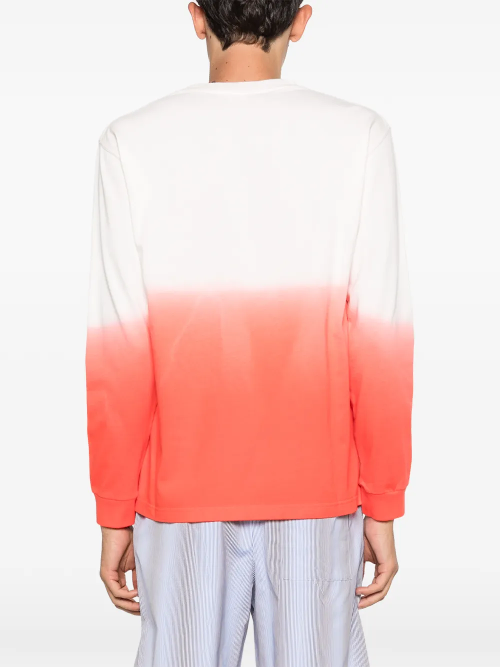 JW Anderson Dip Dye Anchor T-shirt met lange mouwen Oranje
