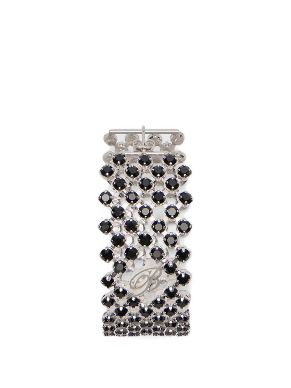 Blumarine strass circle earrings - Argento