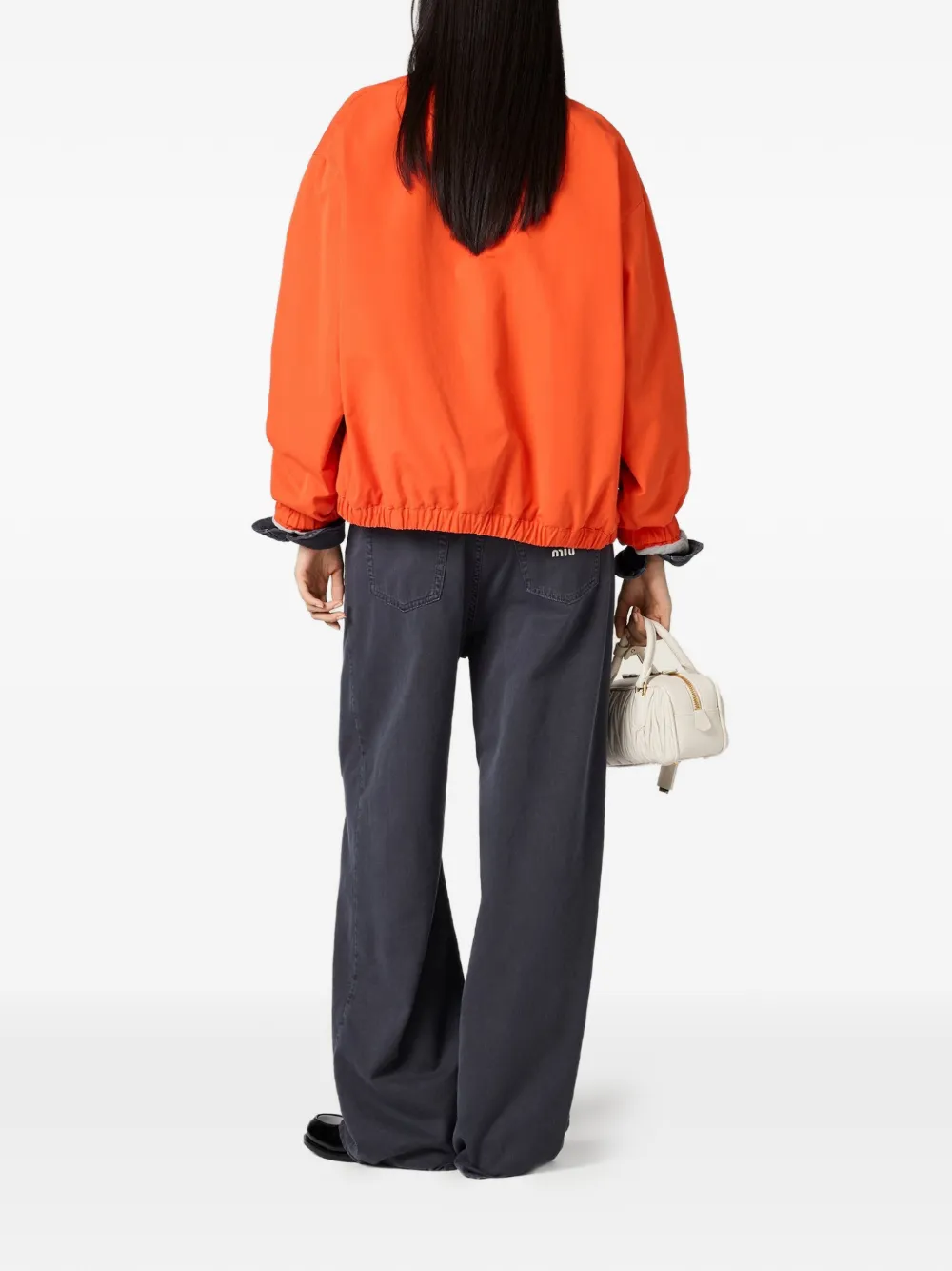  Miu Miu Wide-leg Five-pockets Jeans - Grey 