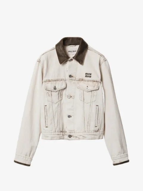 Miu Miu denim blouson jacket