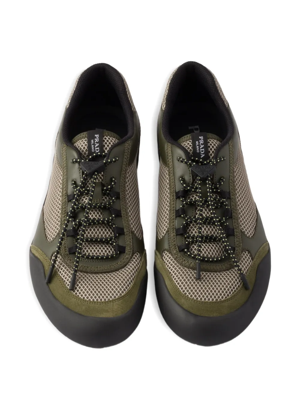 Prada Speedrock geometrische sneakers Groen