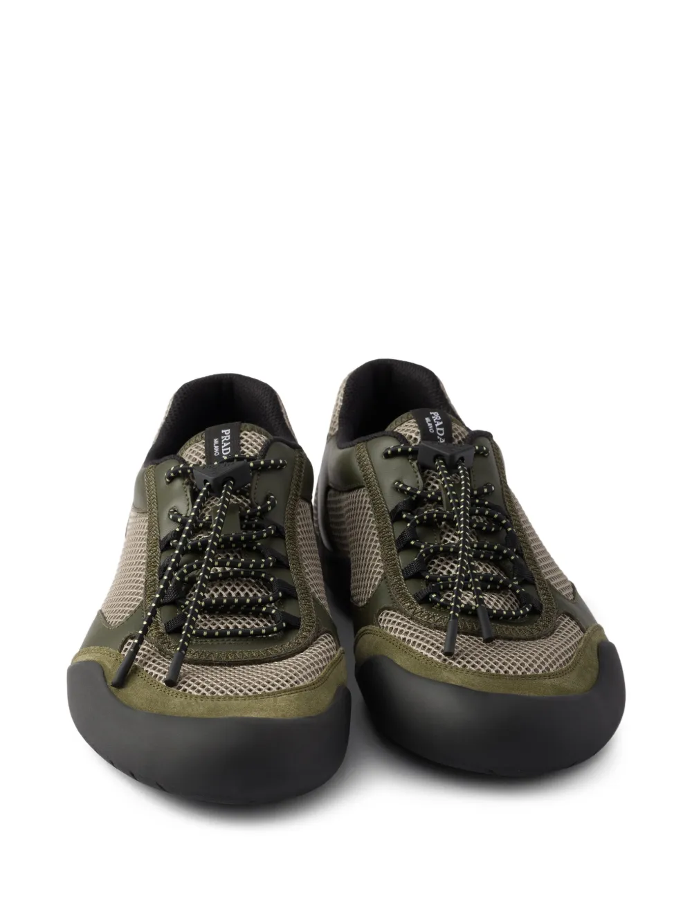 Prada Speedrock geometrische sneakers Groen