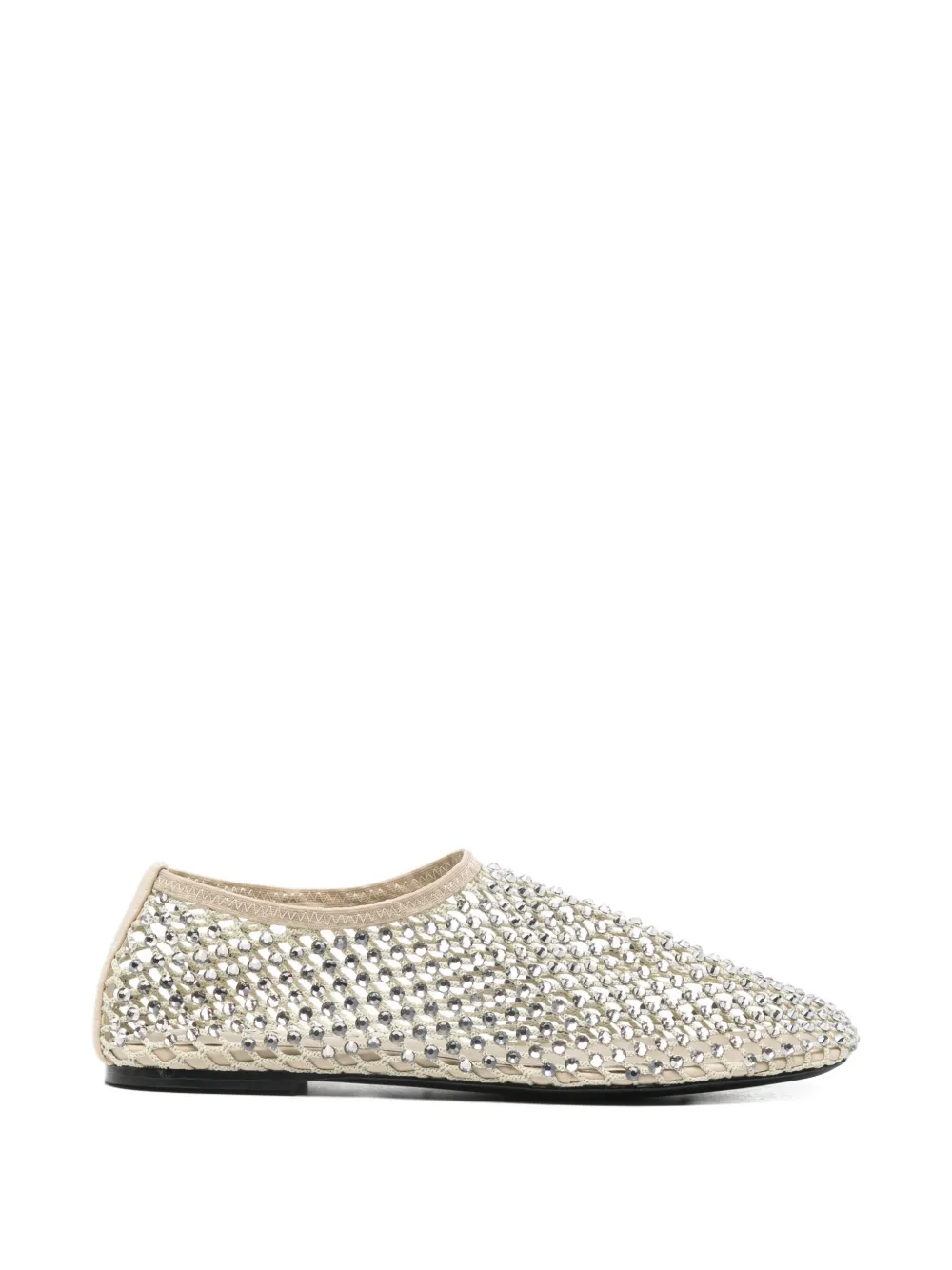 Strategia shoes rhinestone-embellished ballet flats Beige