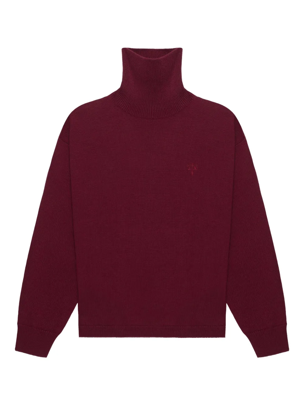 PLACE OF ËLMS Pullover mit Rollkragen - Rot