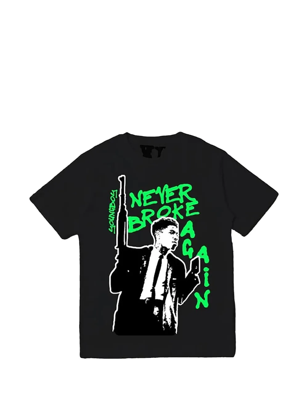 Vlone x NBA YoungBoy My Window T-shirt - Zwart