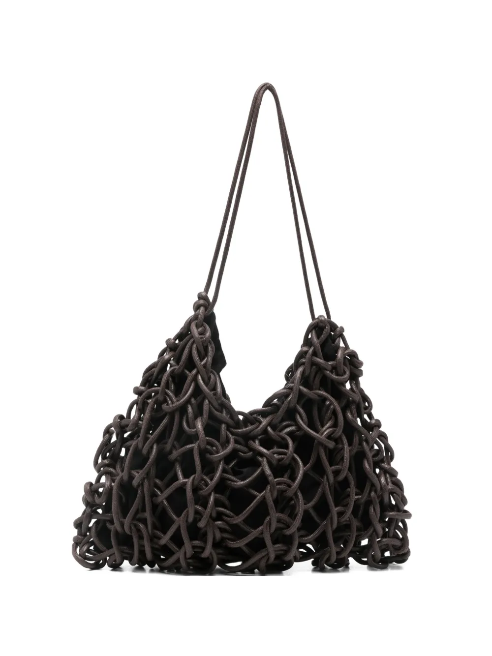 Alienina knotted shoulder bag - Marrone