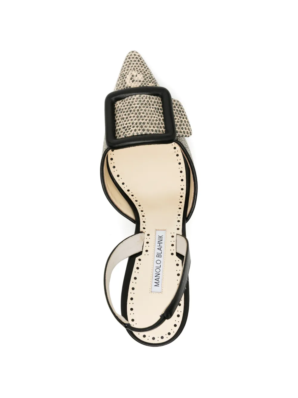 Manolo Blahnik 70 mm Mayslibi pumps Zwart