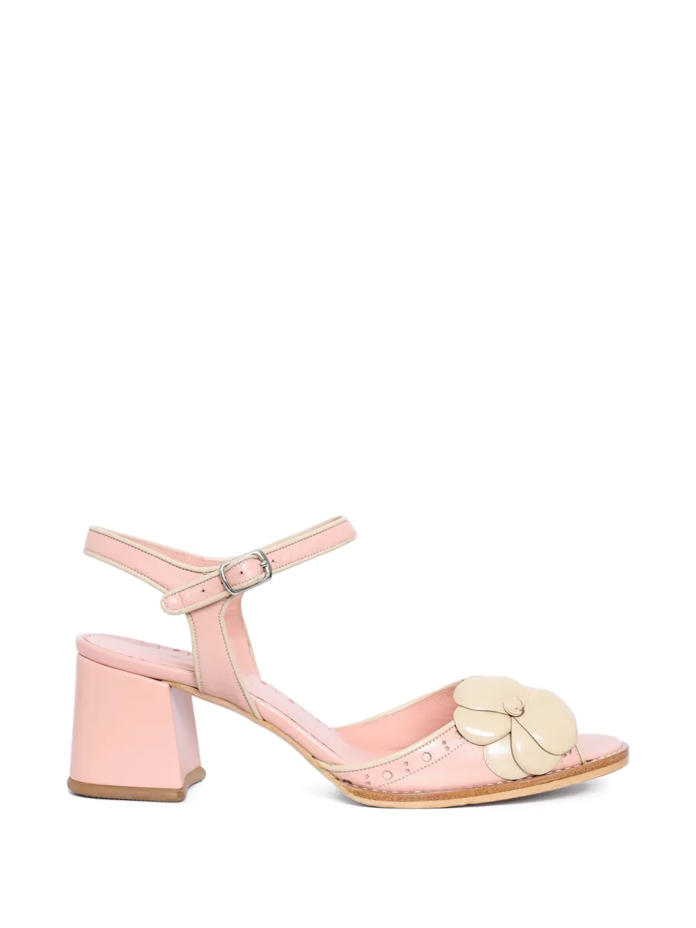 Sarah Chofakian Sandali Garden con applicazione - Rosa