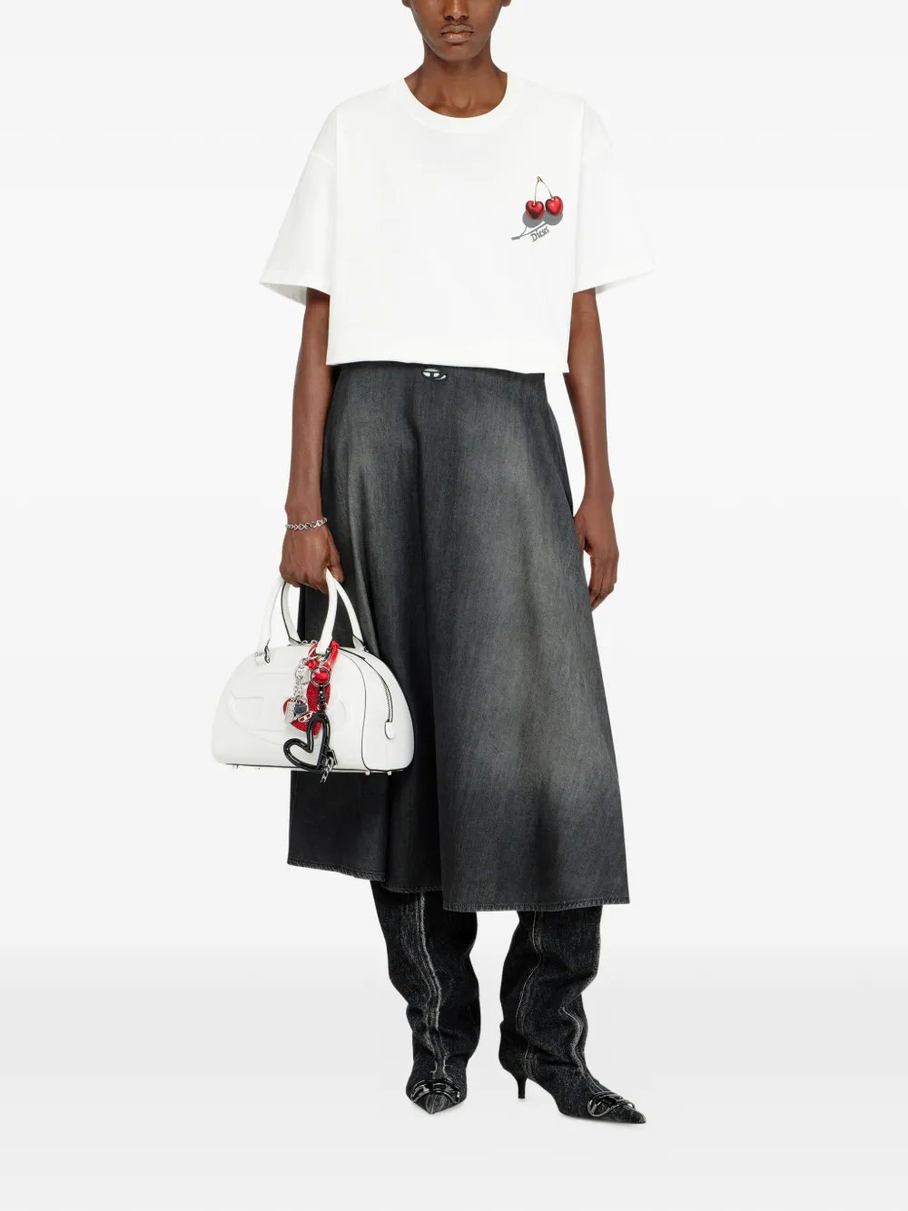  Diesel Cherry Graphic T-shirt - White 
