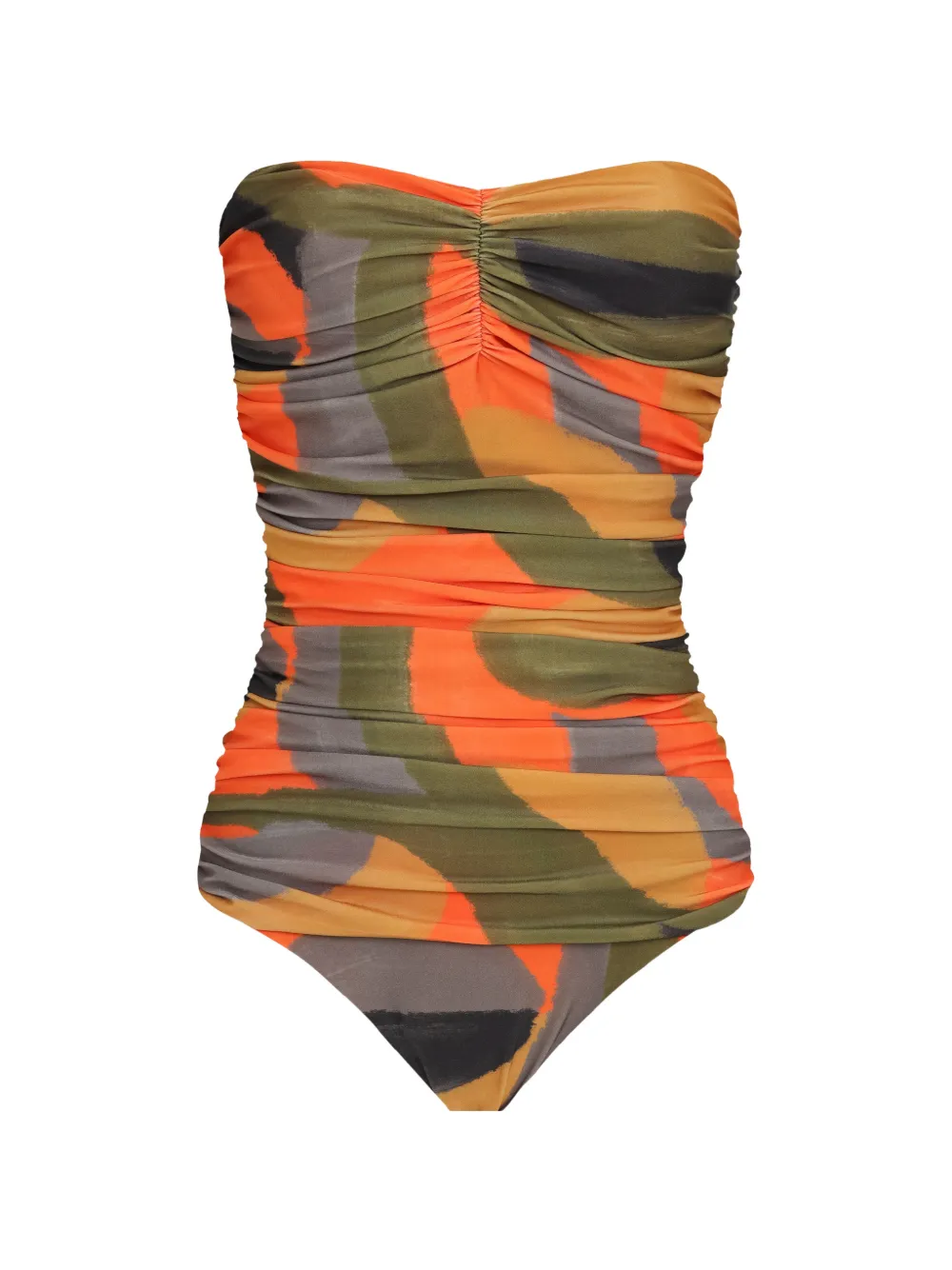 Lygia & Nanny Costume da bagno con ruches - Arancione