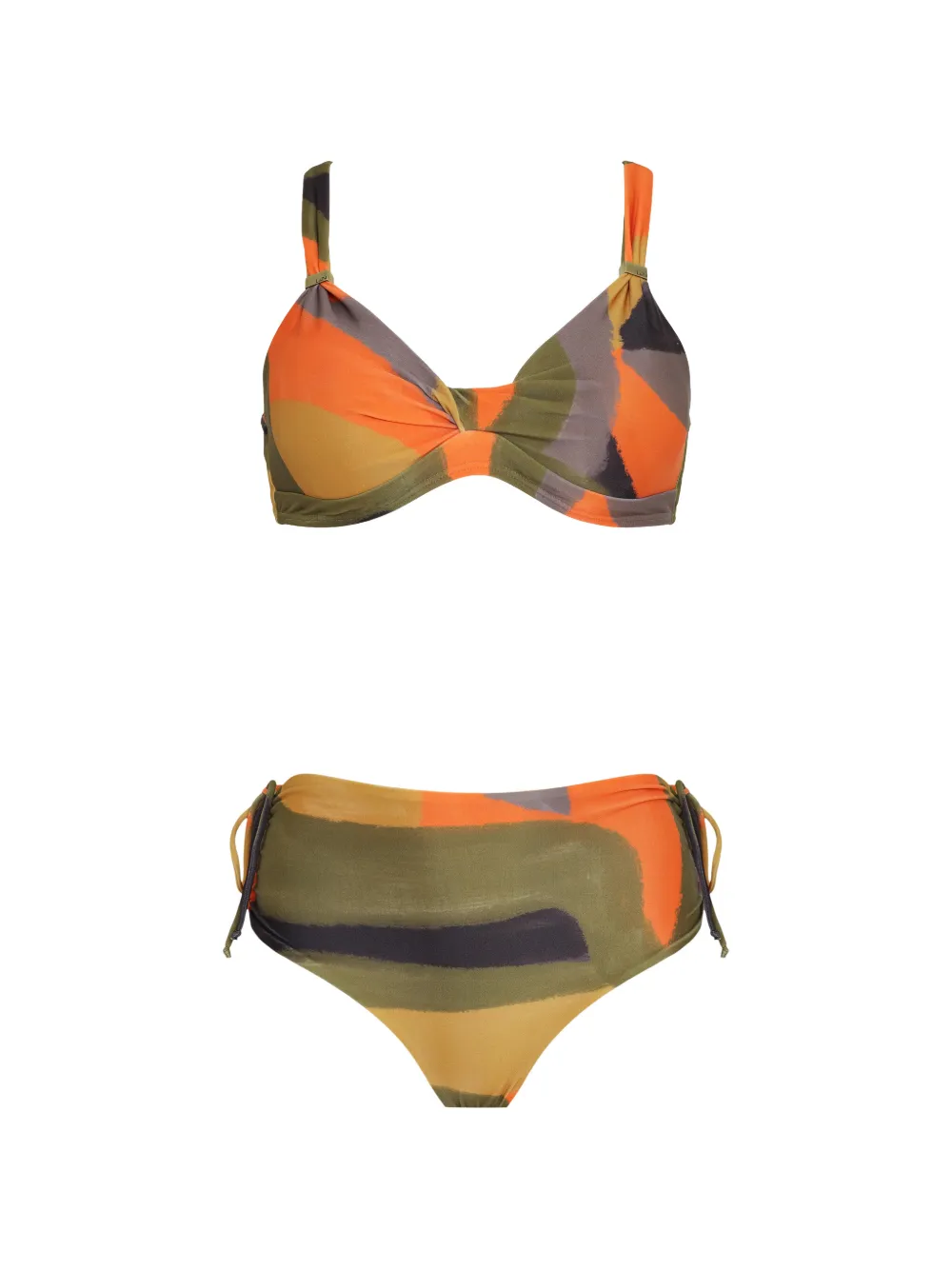 Lygia & Nanny printed tie bikini - Arancione