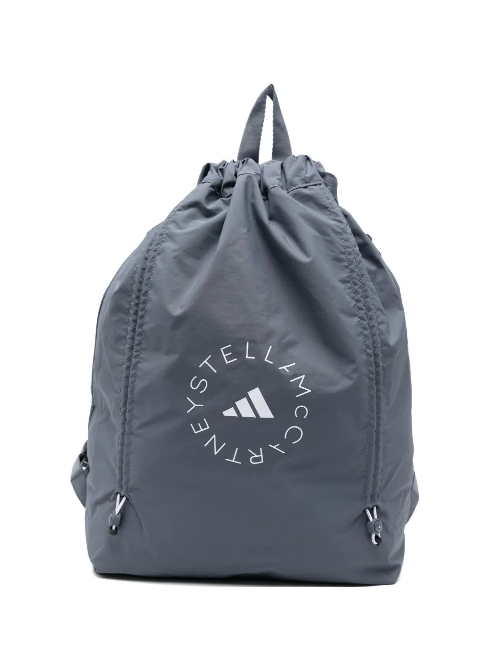 adidas by Stella McCartney logo print drawstring bag - Grigio