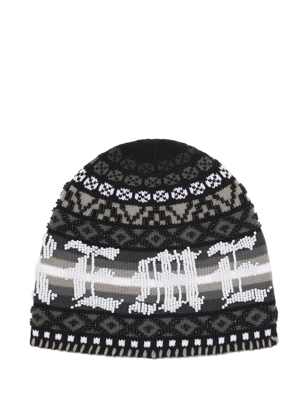 Supreme beaded beanie hat - Zwart