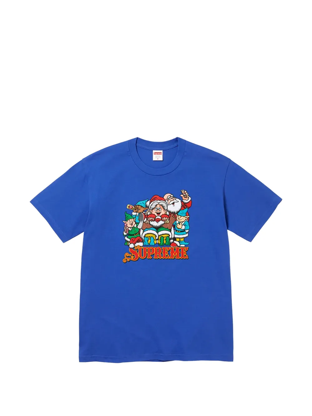 Supreme x Sean Cliver Naughty graphic-print T-shirt - Blau
