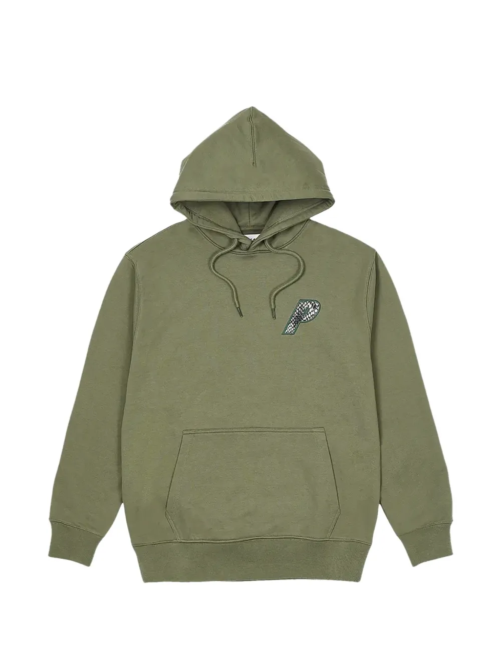 Palace P-3 snake-appliqué hoodie - Verde