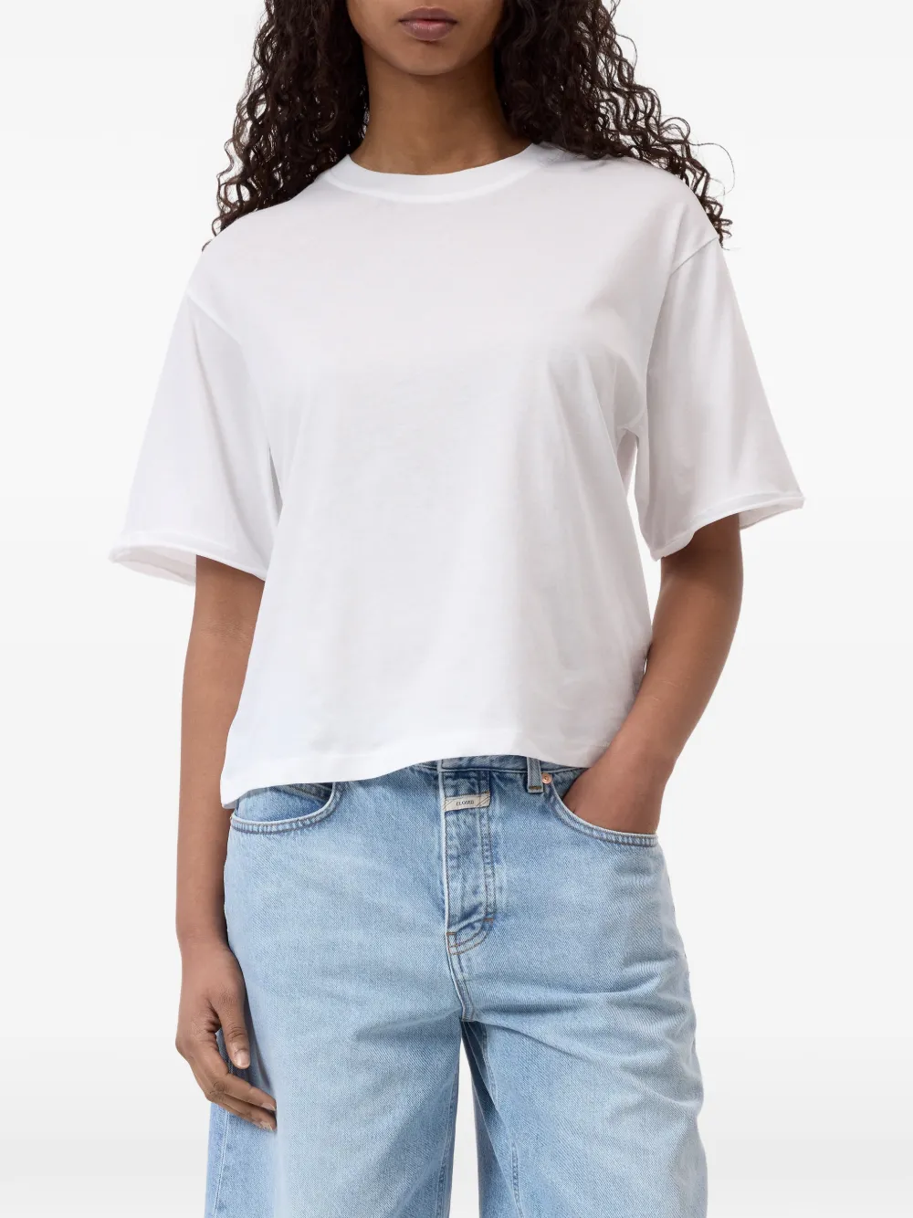 Closed Ruimvallend T-shirt Wit