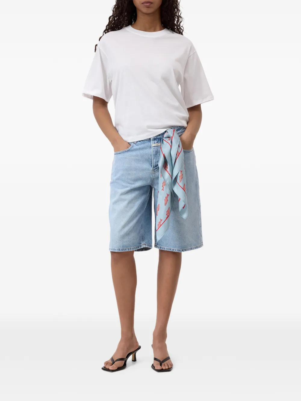 Closed Ruimvallend T-shirt Wit