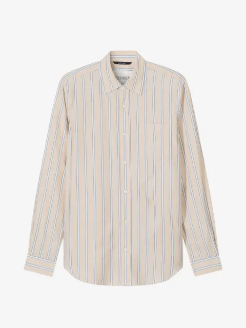Closed striped shirt