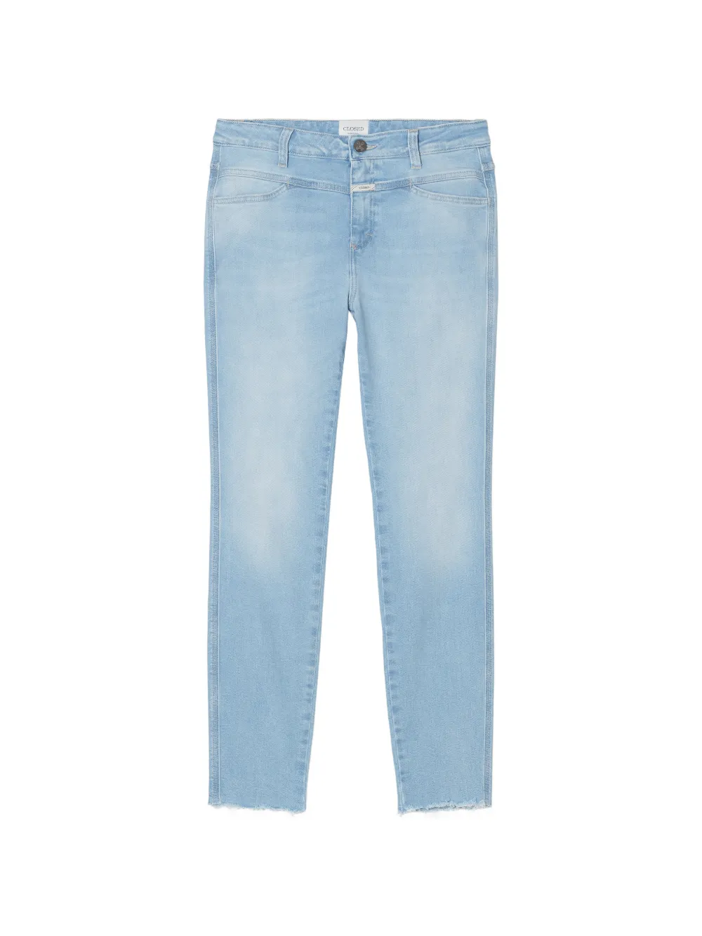 Closed Skinny Pusher frayed-hem jeans - Blu