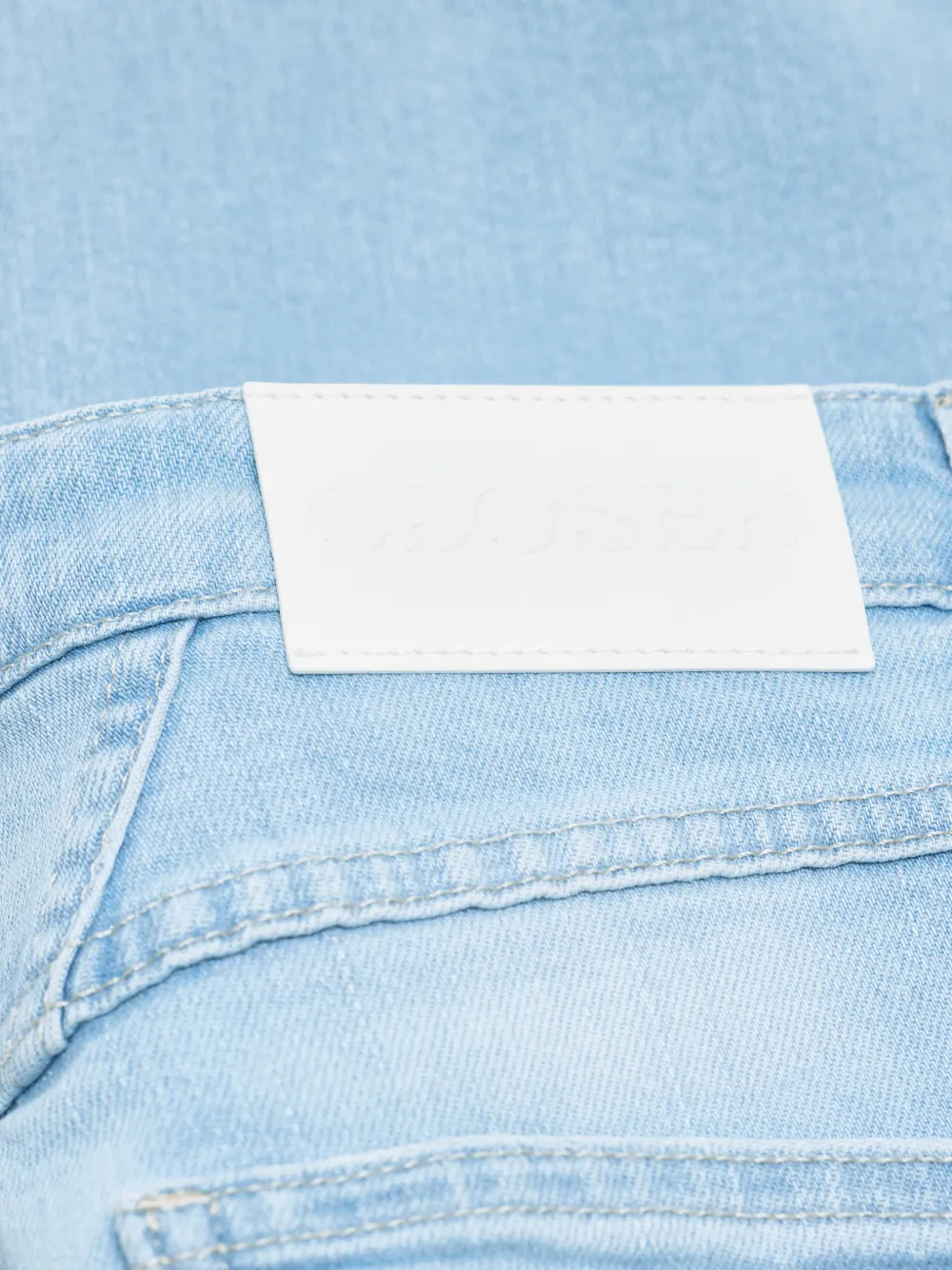 Closed Skinny Pusher jeans met franje afwerking Blauw