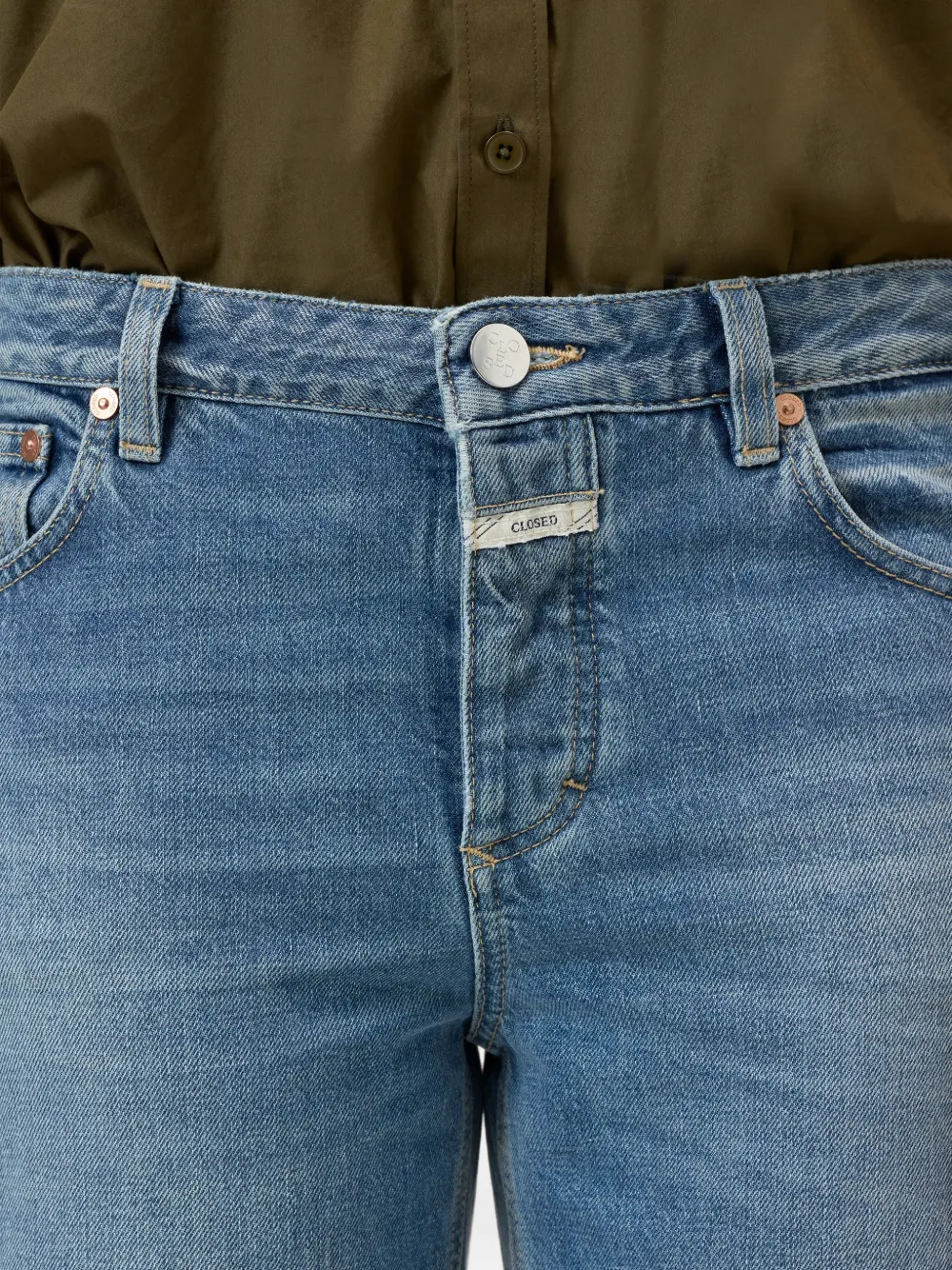 Closed Gillan jeans met vijf zakken Blauw