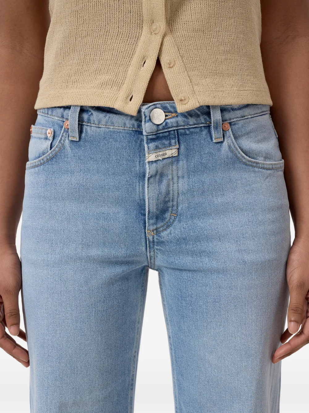 Closed Gillan jeans met franje Blauw