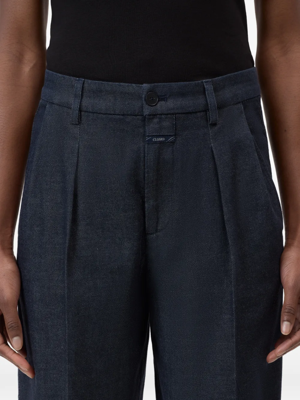 Closed Ruthy geplooide jeans Blauw