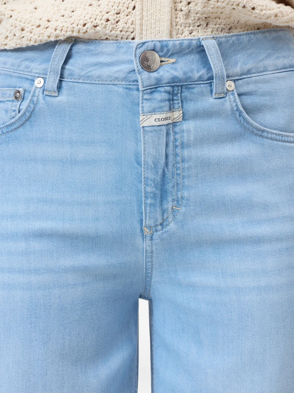 Closed Glow Up jeans met wijde pijpen Blauw