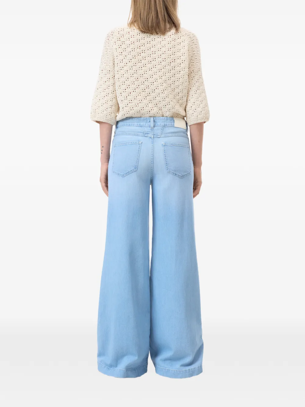 Closed Glow Up jeans met wijde pijpen Blauw