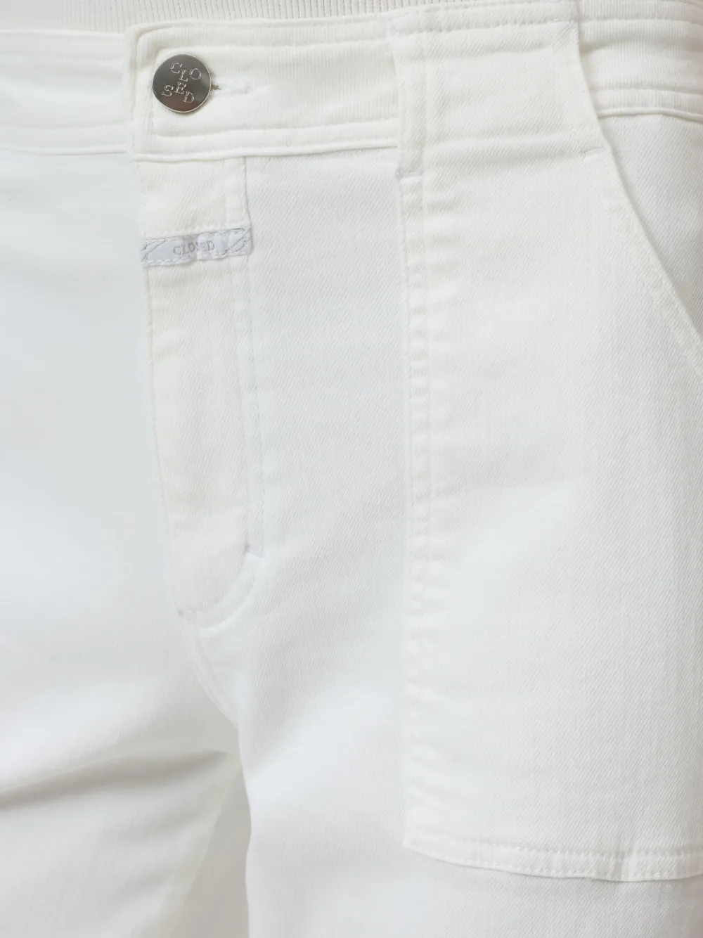 Closed Jeans met opgestikte zak Wit
