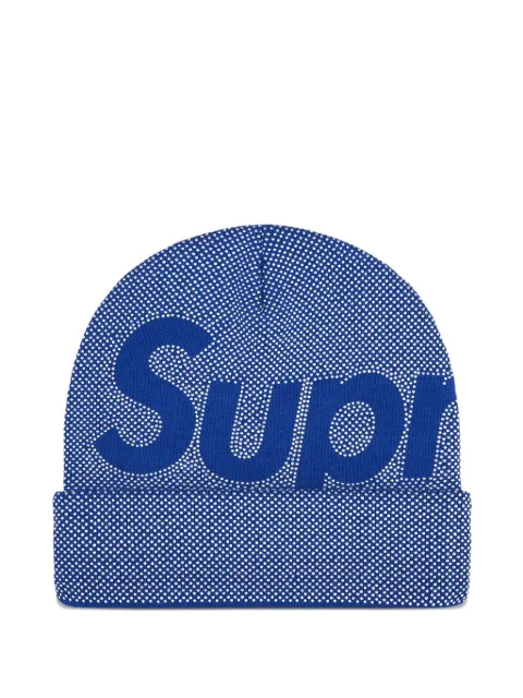 Supreme logo-detail beanie hat
