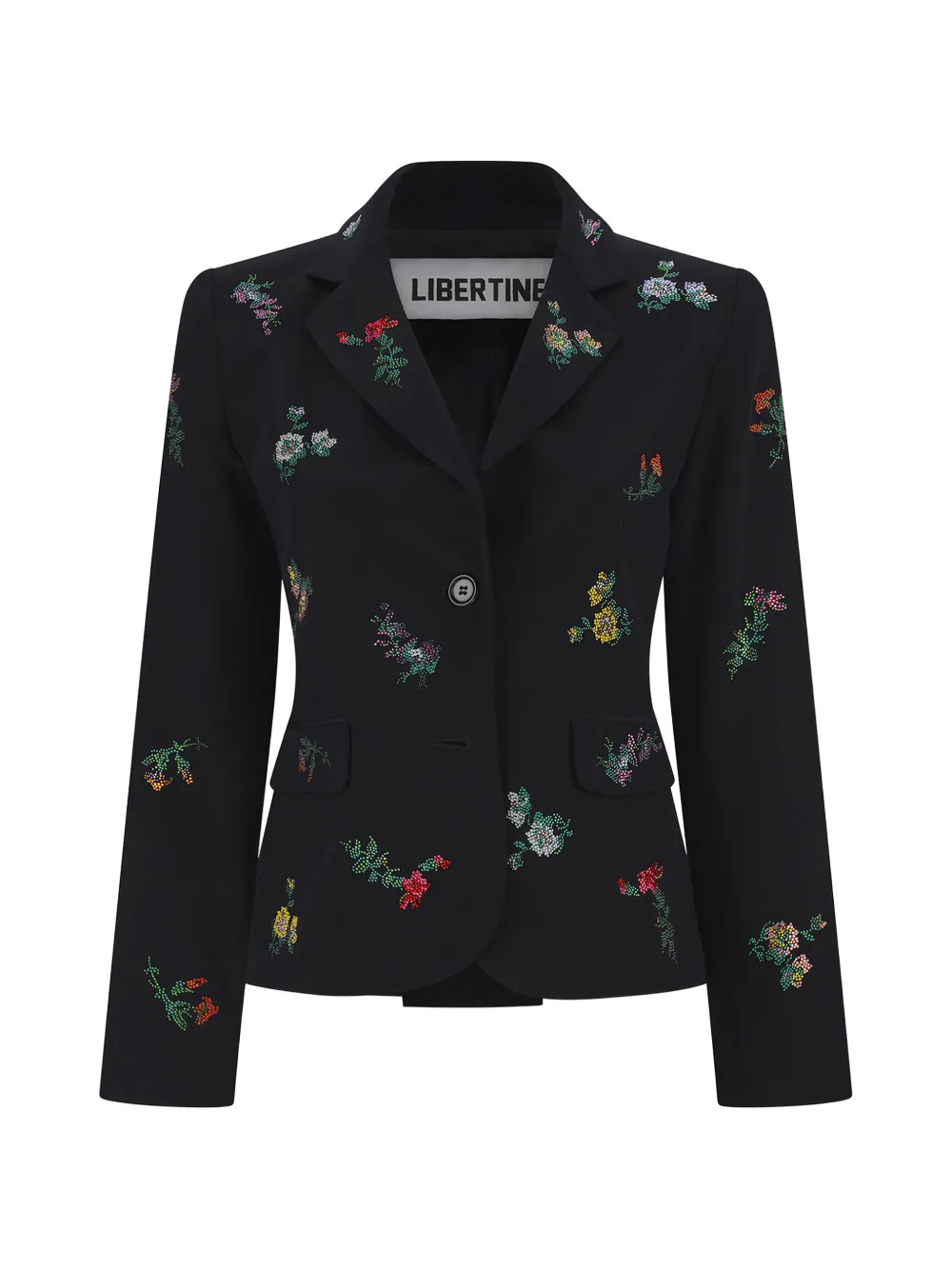 Libertine Blazer Joy And Mirth con cristalli - Nero