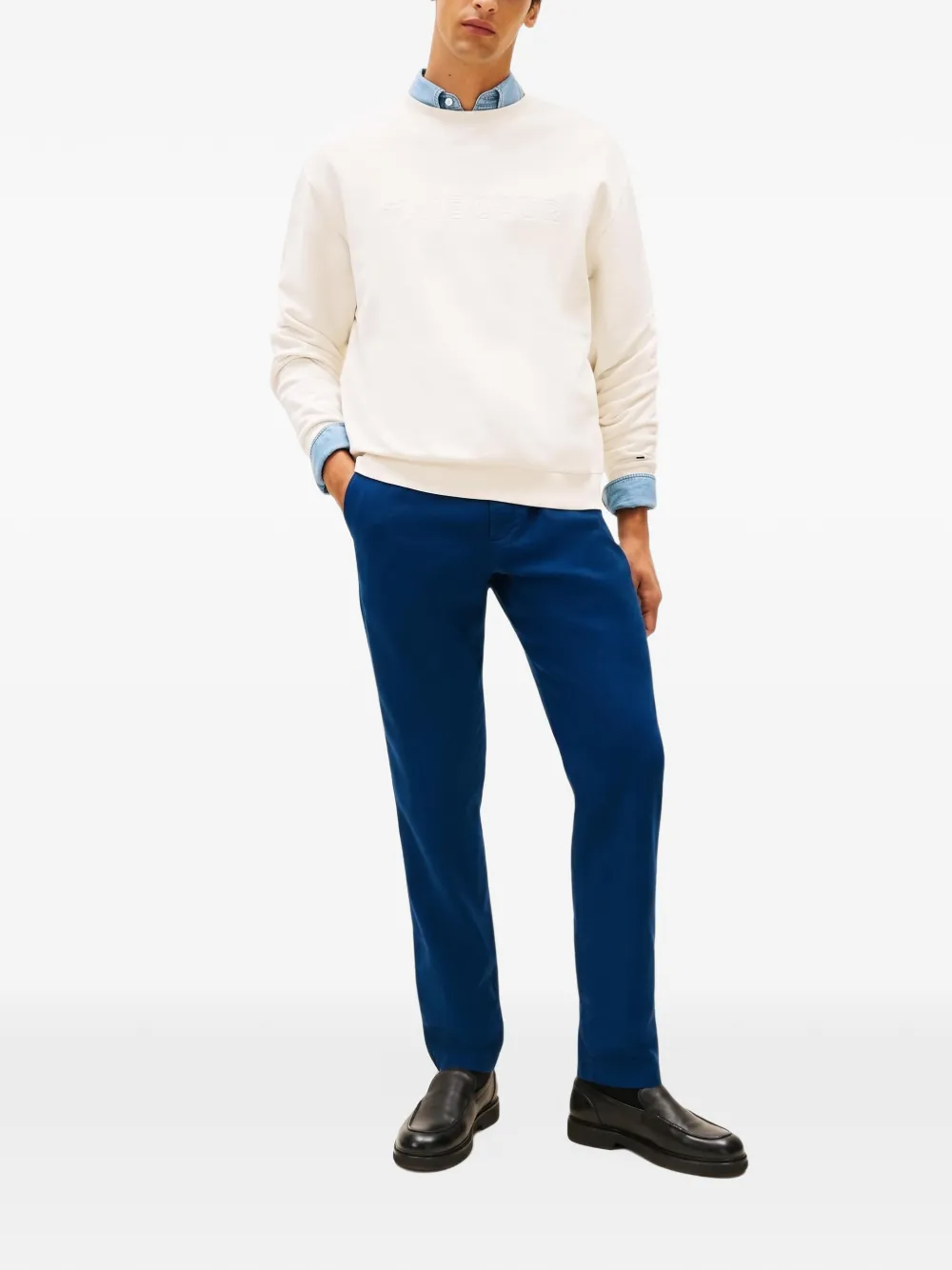 Tommy Hilfiger Harlem broek met trekkoord Blauw
