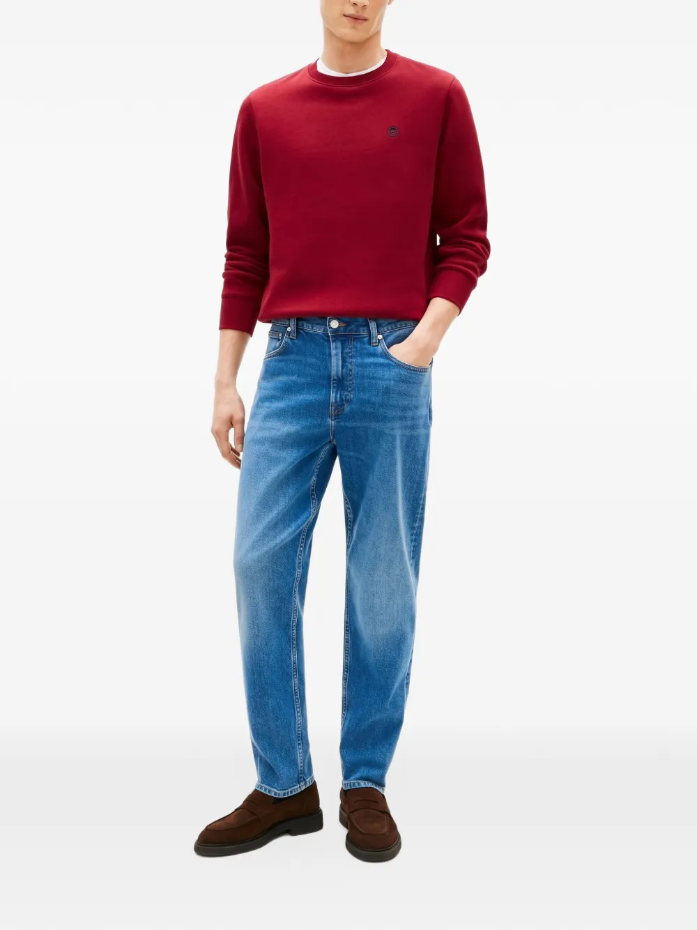 Tommy Hilfiger Denton straight broek Blauw