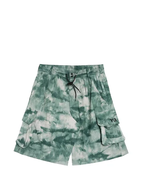 Y-3 printed cargo shorts