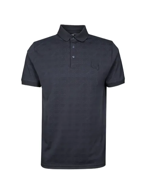 Karl Lagerfeld patterned polo shirt