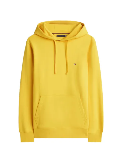 Tommy Hilfiger logo-embroidered cotton hoodie