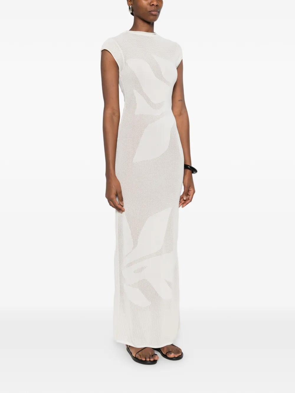  Sir. Solange Leaf Maxi Dress - Neutrals 