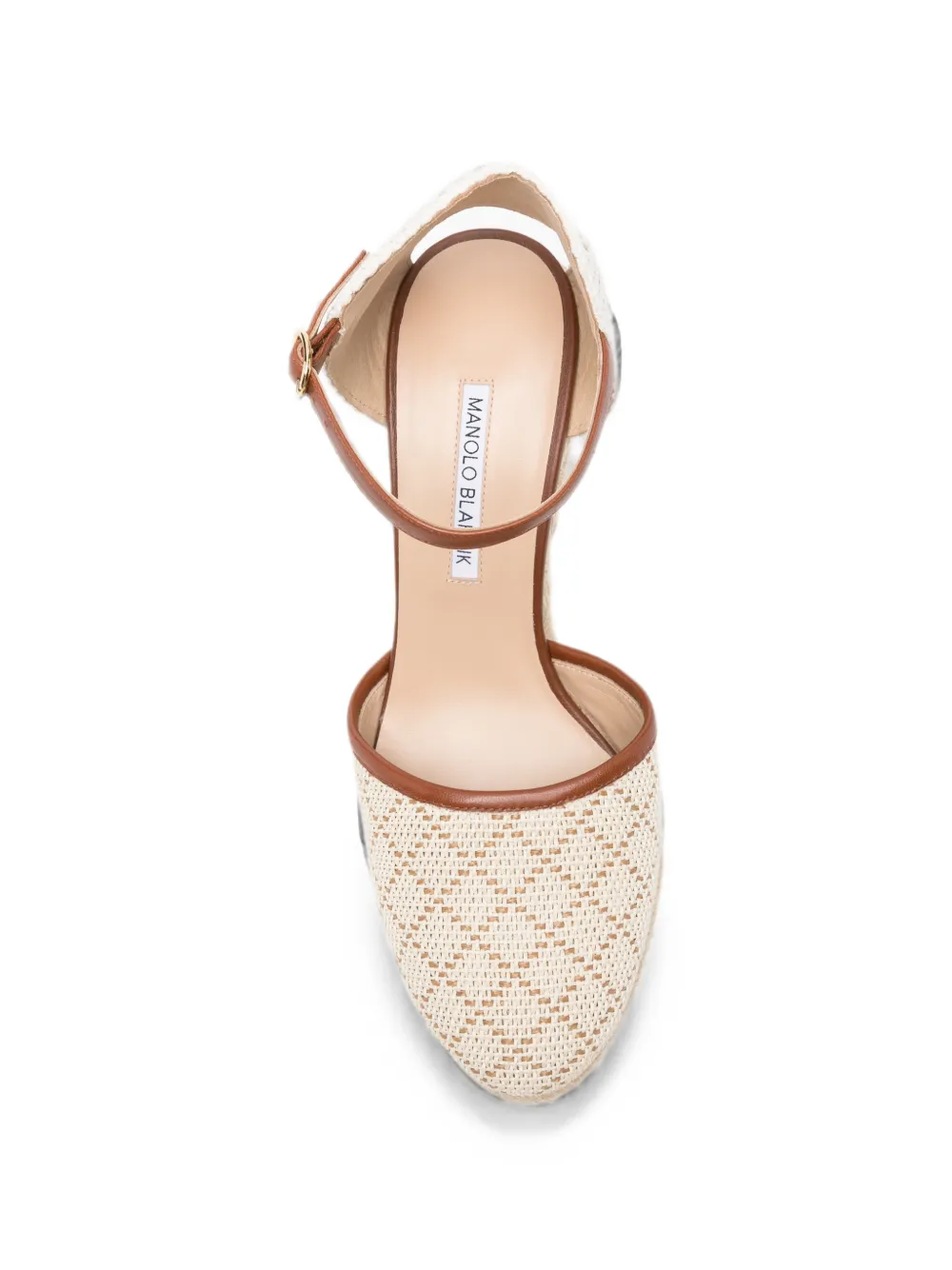 Manolo Blahnik Espadrahi wedge espadrilles Beige