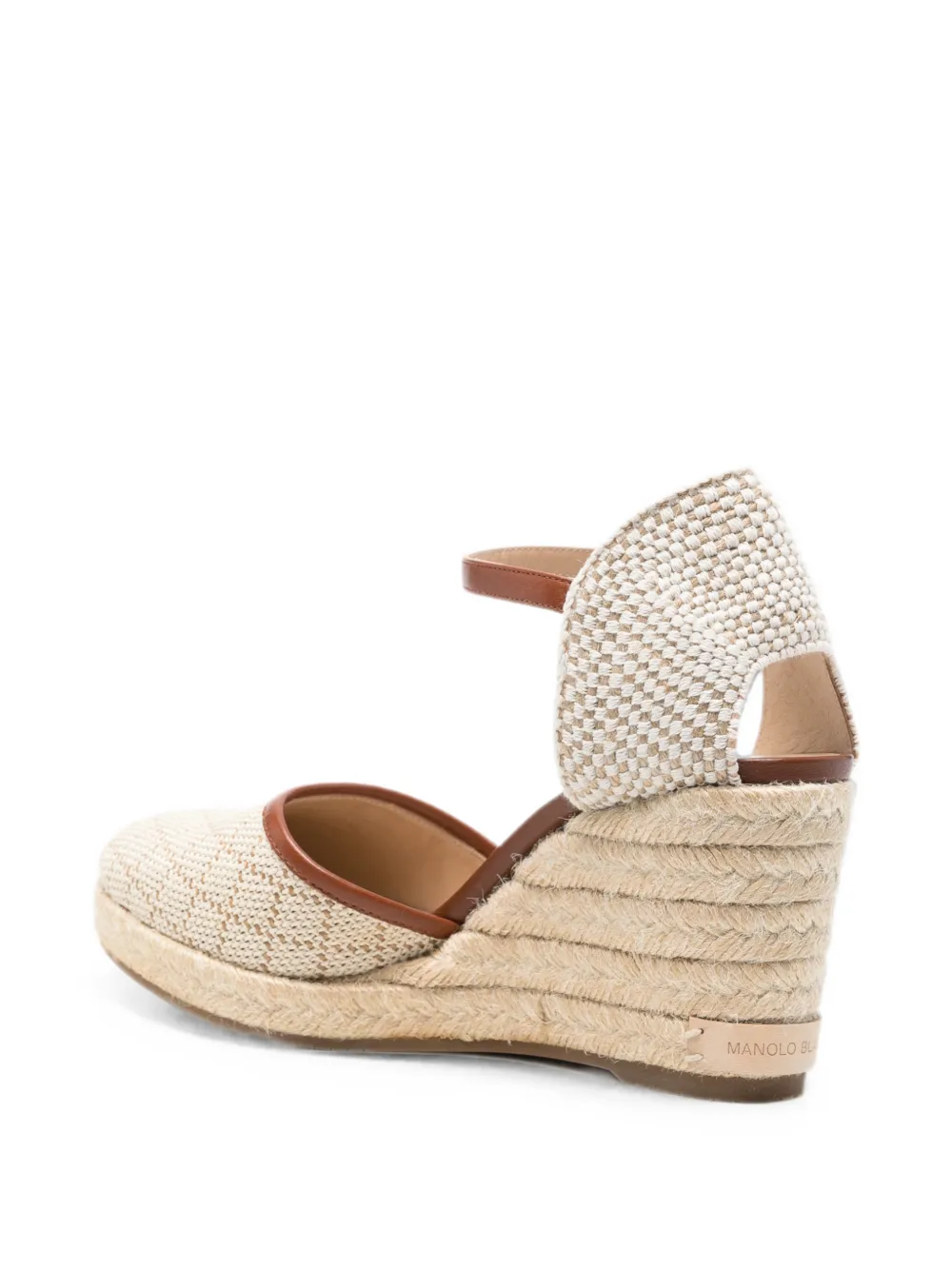 Manolo Blahnik Espadrahi wedge espadrilles Beige